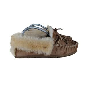 L.L. Bean - Wicked Good Sherling - Moccasins - Brown - Women's - 7